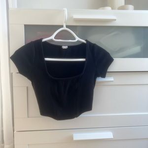 garage corset short sleeve top